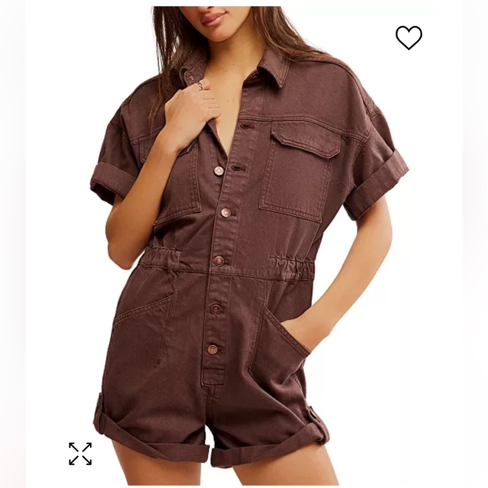We The Free Brown Jumpsuit
